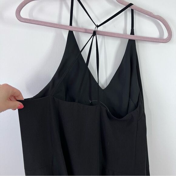 Topshop black‎ strappy v neck midi dress - Picture 2 of 4